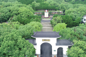 杭州市西湖区钱江陵园钱江陵园大门图