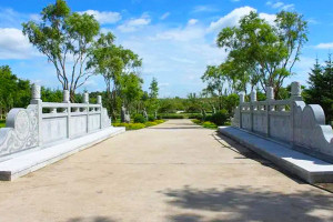 杭州市萧山区东郊陵园园区石桥图