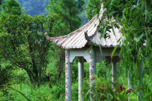 杭州市萧山区慈福园公墓园区石亭图