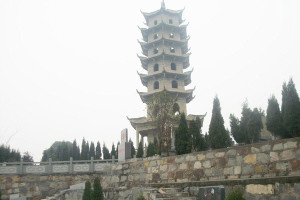 杭州市萧山区山南陵园高塔建筑图