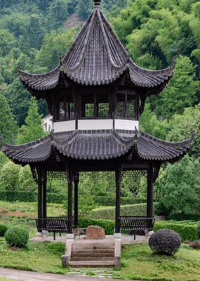 九华山大愿陵园环境